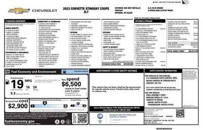 2023 Chevrolet Corvette Stingray 3LT