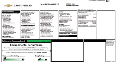 2026 Chevrolet Silverado EV LT - Max Range