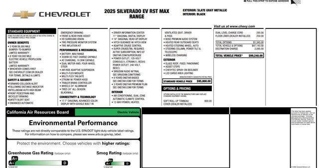 2025 Chevrolet Silverado EV RST - Max Range