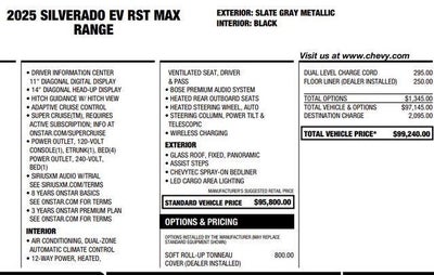 2025 Chevrolet Silverado EV RST - Max Range