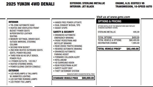 2025 GMC Yukon Denali