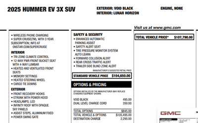2025 GMC HUMMER EV SUV 3X
