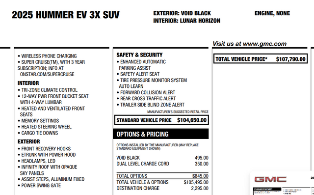 2025 GMC HUMMER EV SUV 3X