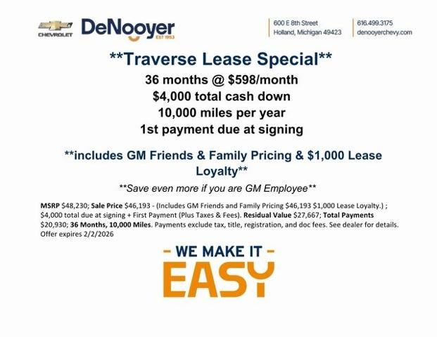 2026 Chevrolet Traverse LT