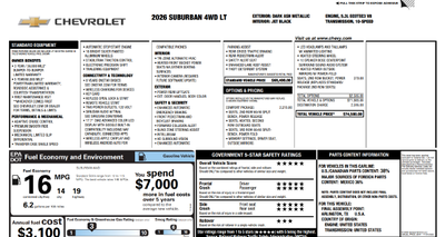 2026 Chevrolet Suburban LT