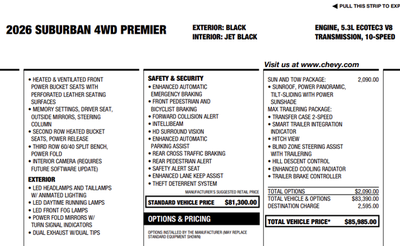 2026 Chevrolet Suburban Premier