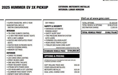 2025 GMC HUMMER EV Pickup 3X
