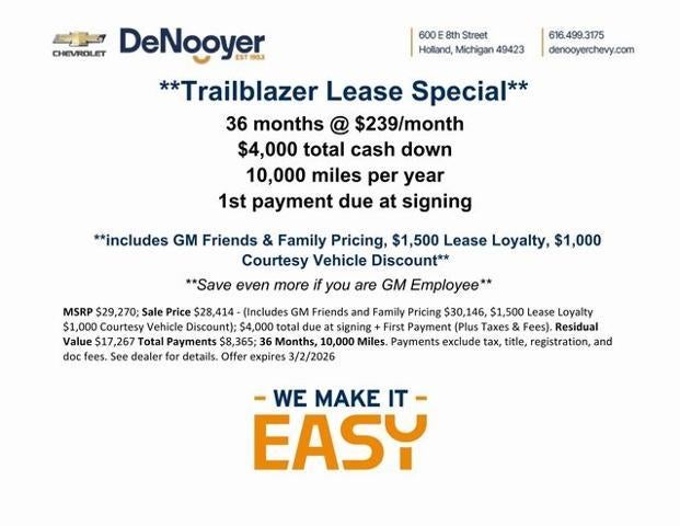 2026 Chevrolet Trailblazer LT