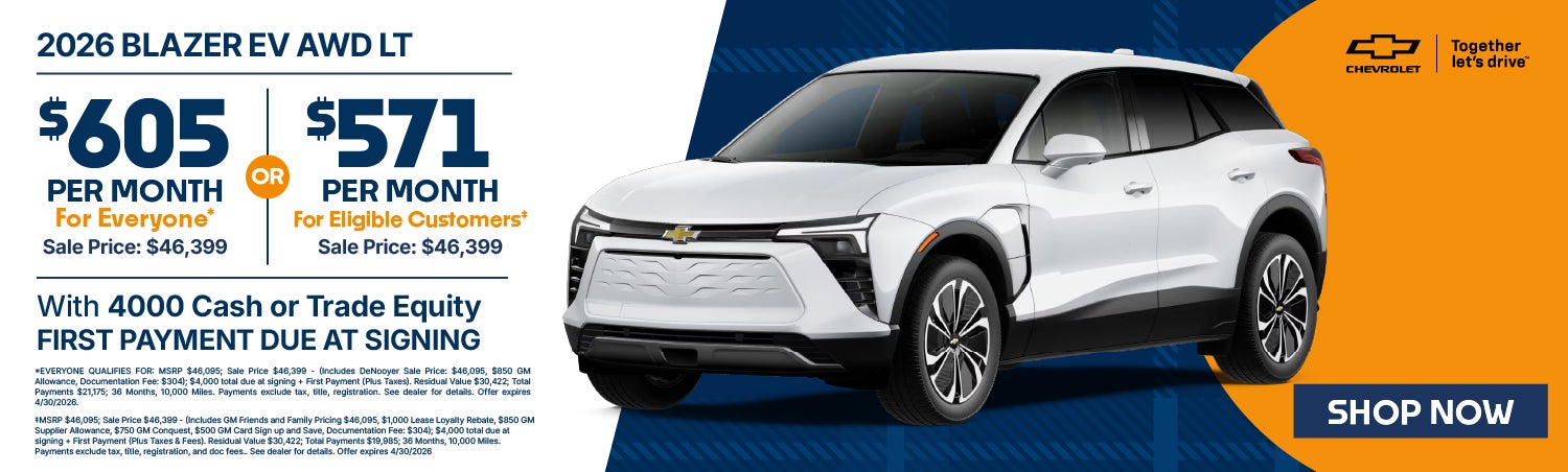 EV Blazer Lease Banner 