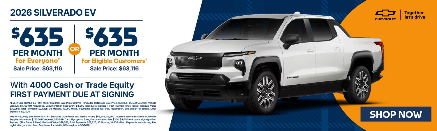 Silverado EV Lease Banner 