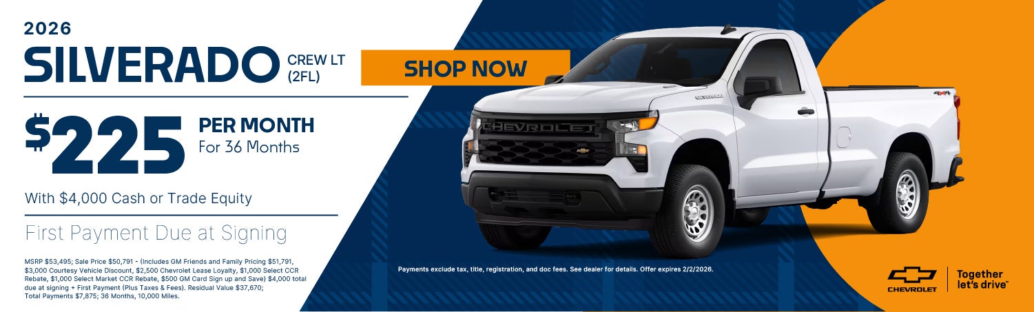 Silverado Lease Banner 