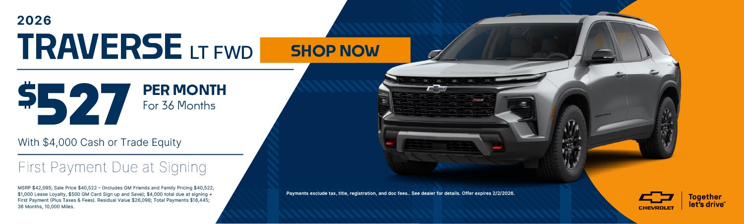 Traverse Lease Banner 