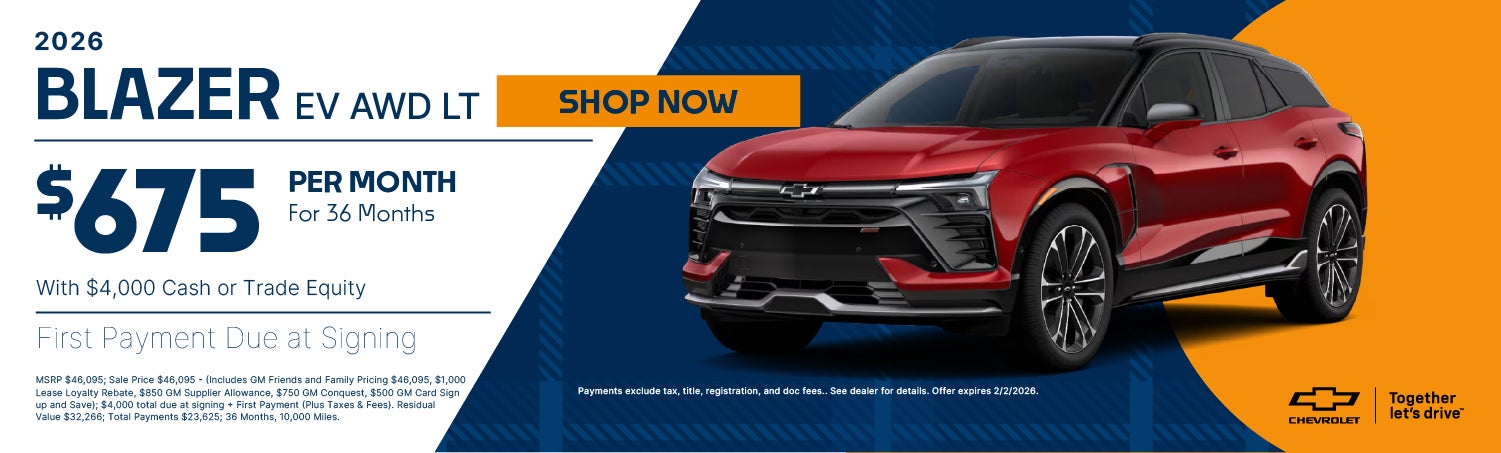 EV Blazer Lease Banner 
