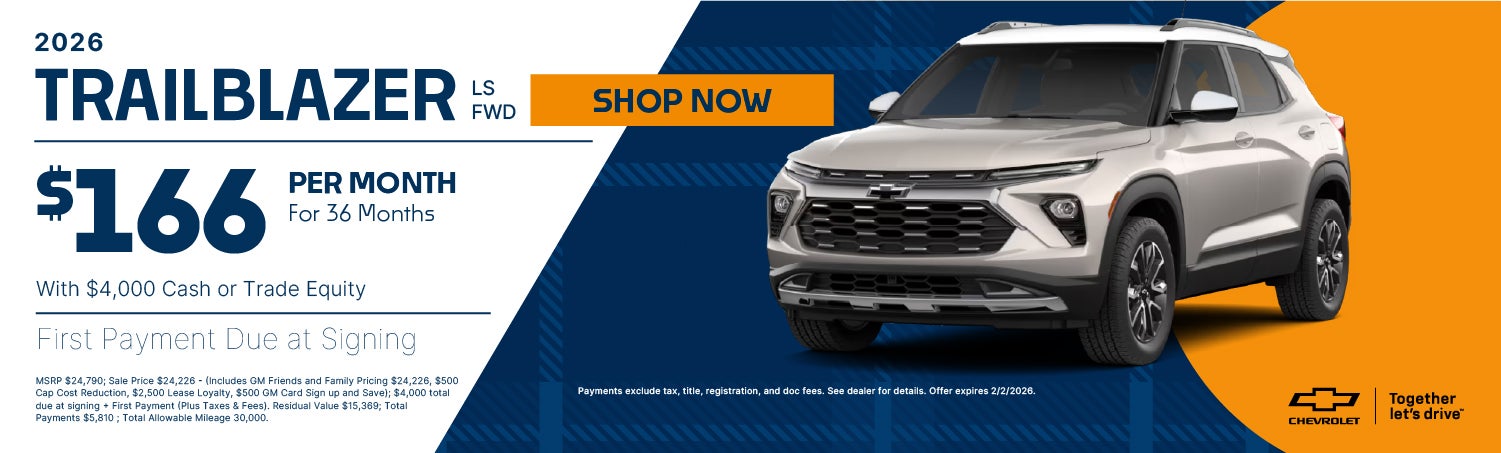 Trailblazer Lease Banner 
