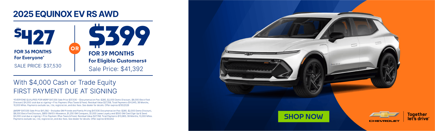 Equinox EV Lease Banner 