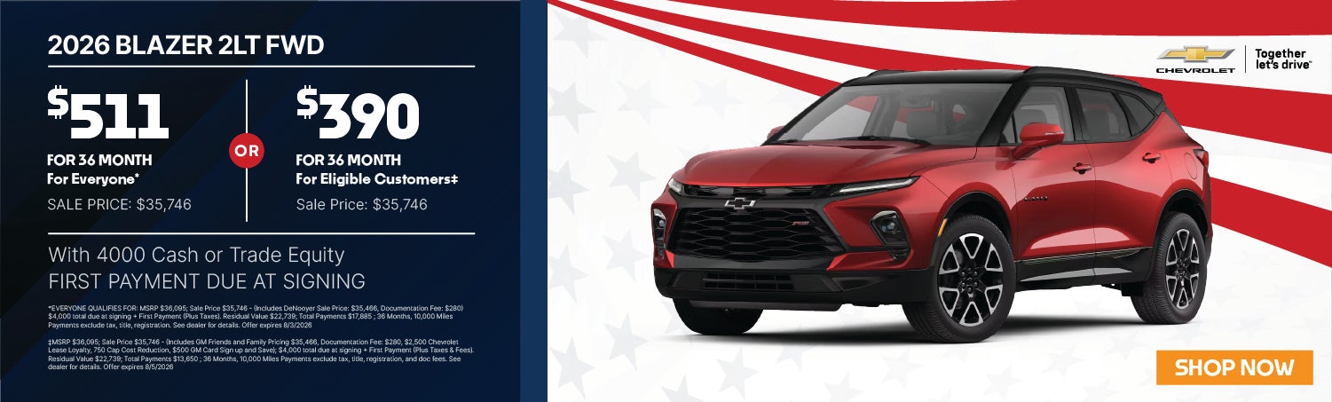 Blazer Lease Banner