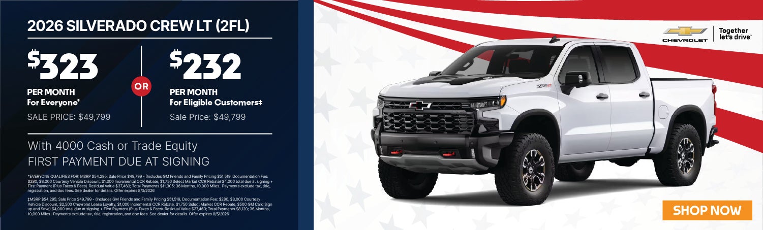 Silverado Lease Banner 