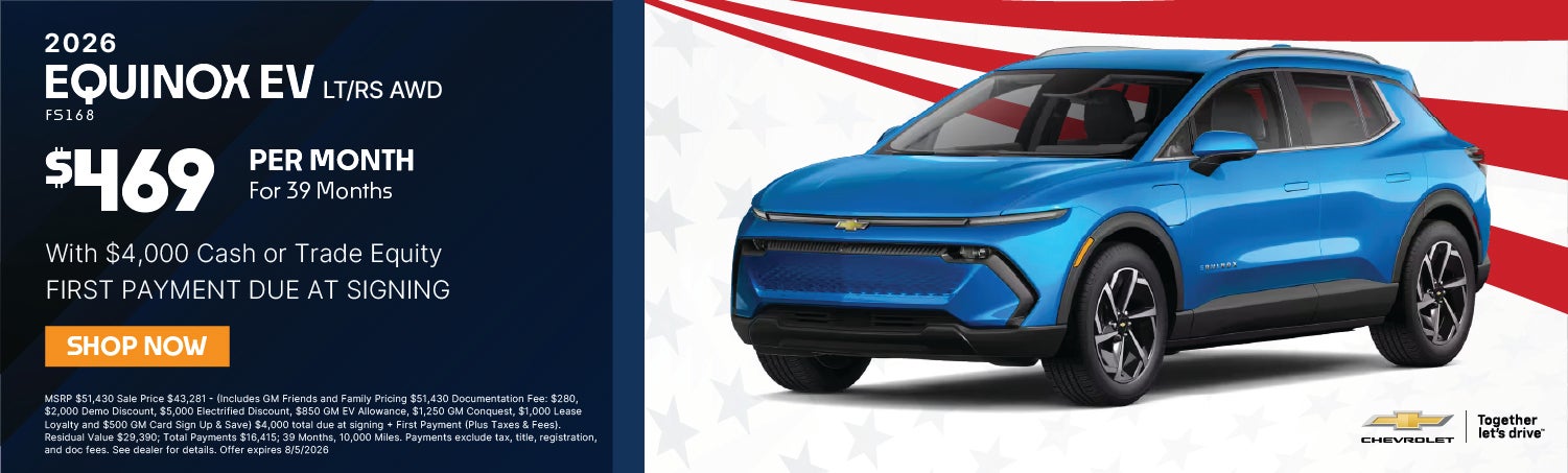 Equinox EV Lease Banner 