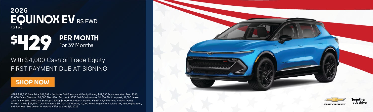 Equinox EV Lease Banner 