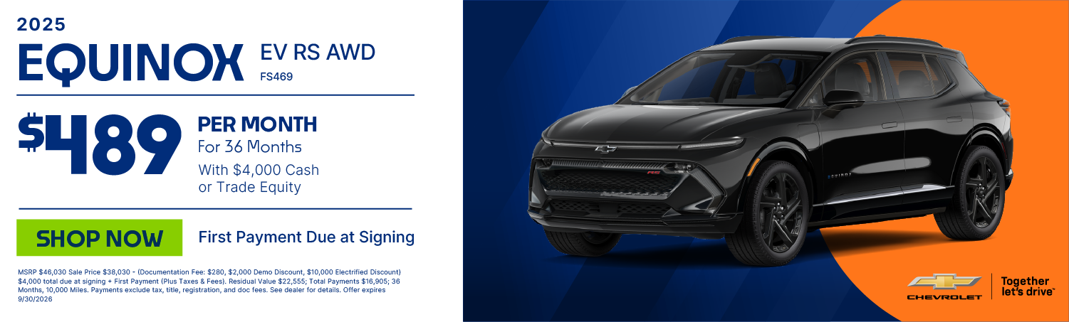 Equinox EV Lease Banner 