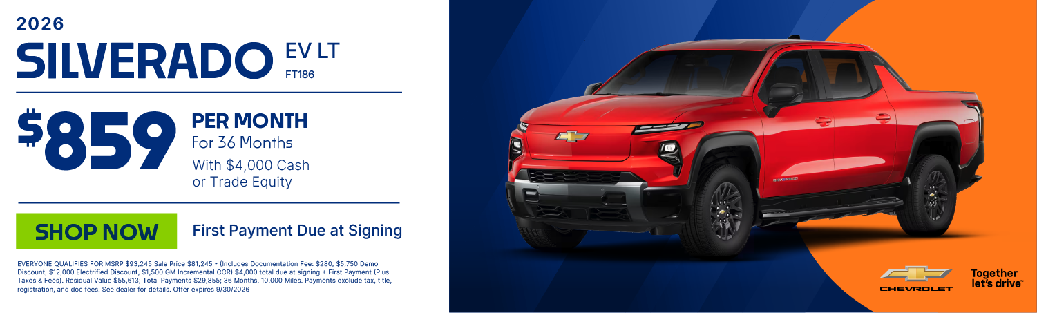 Silverado EV Lease Banner 