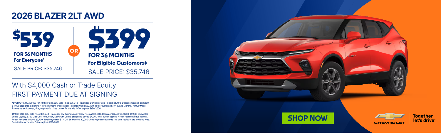 Blazer Lease Banner