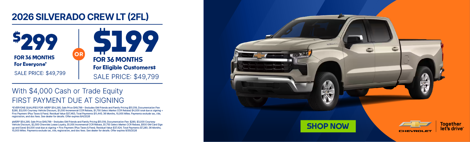 Silverado Lease Banner 