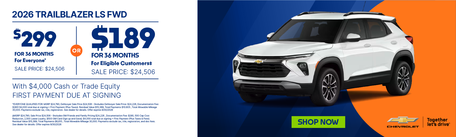 Trailblazer Lease Banner 
