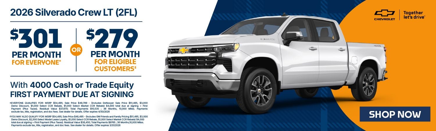 Silverado Lease Banner 