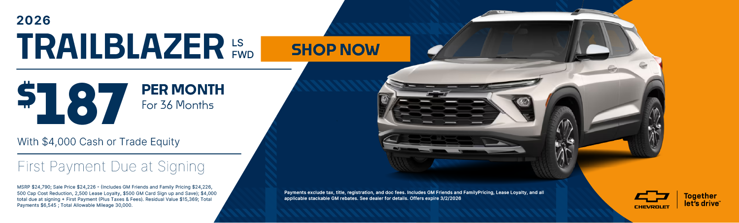 Trailblazer Lease Banner 