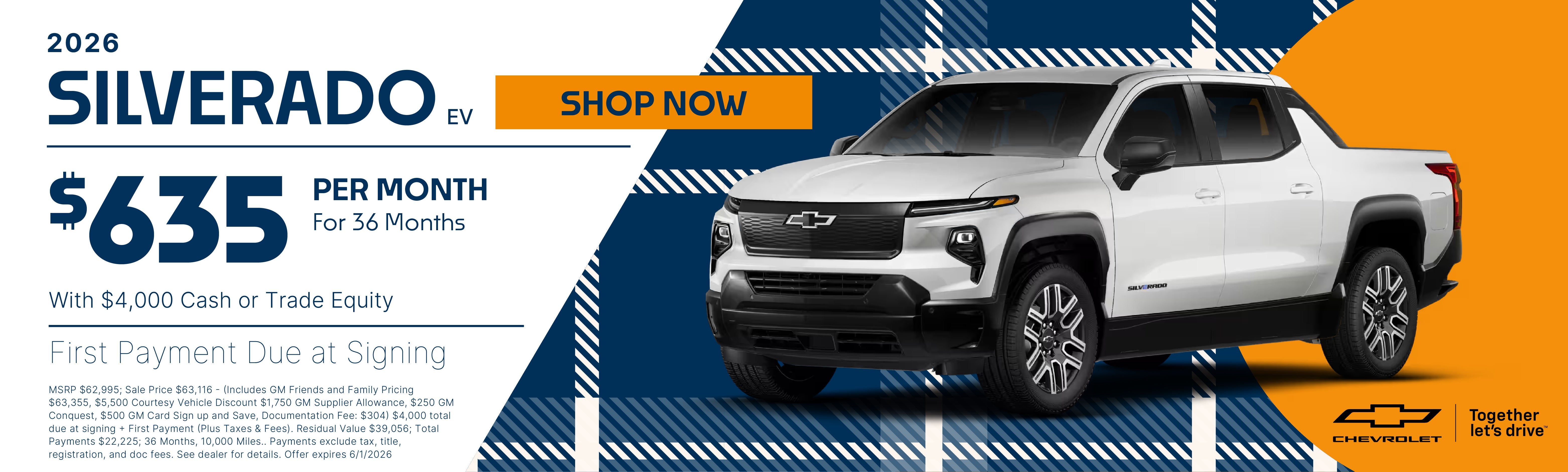 Silverado EV Lease Banner 