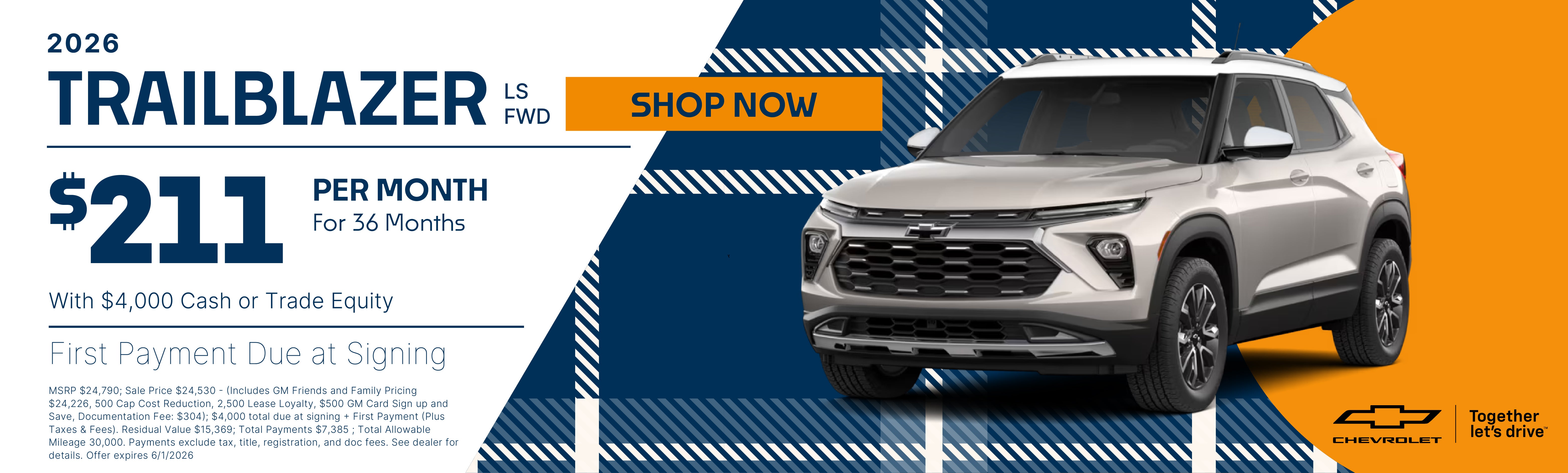 Trailblazer Lease Banner 